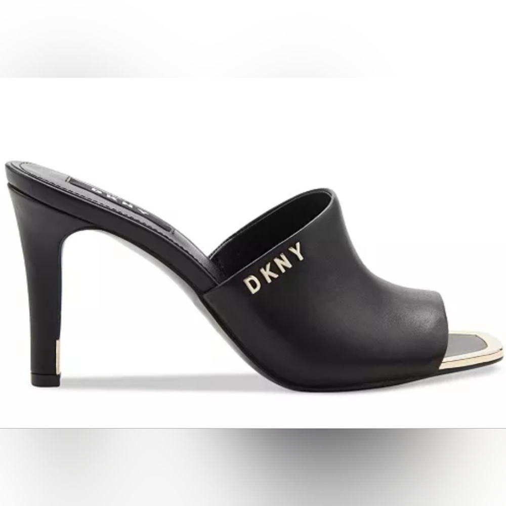 DKNY Bronx Black Leather Sandal